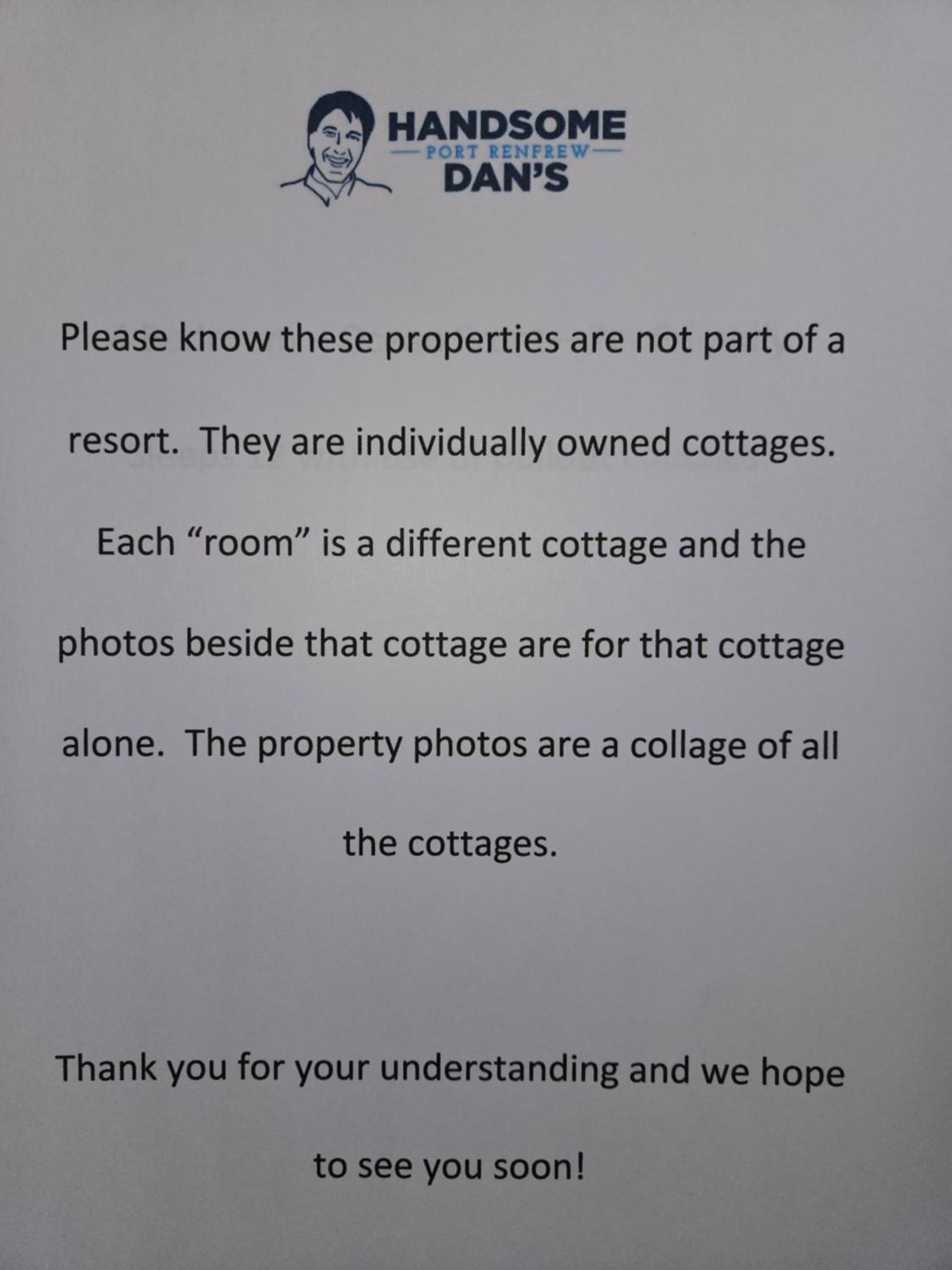 Handsome Dan'S Vacation Cottage Rentals Port Renfrew Buitenkant foto